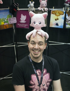 The character on John Merritt's head is Tentacle Kitty.