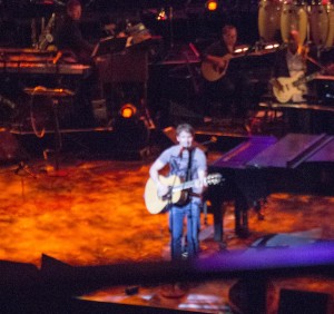 James Blunt stopped by from his overseas tour to sing some of his love songs.