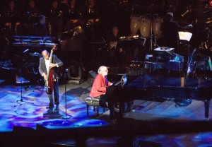 Bob James, the 75-year-old piano and Jazz Fusion legend, plays a song with Nathan East.